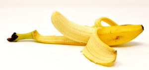 banan czarna końcówka banana jeść lambie