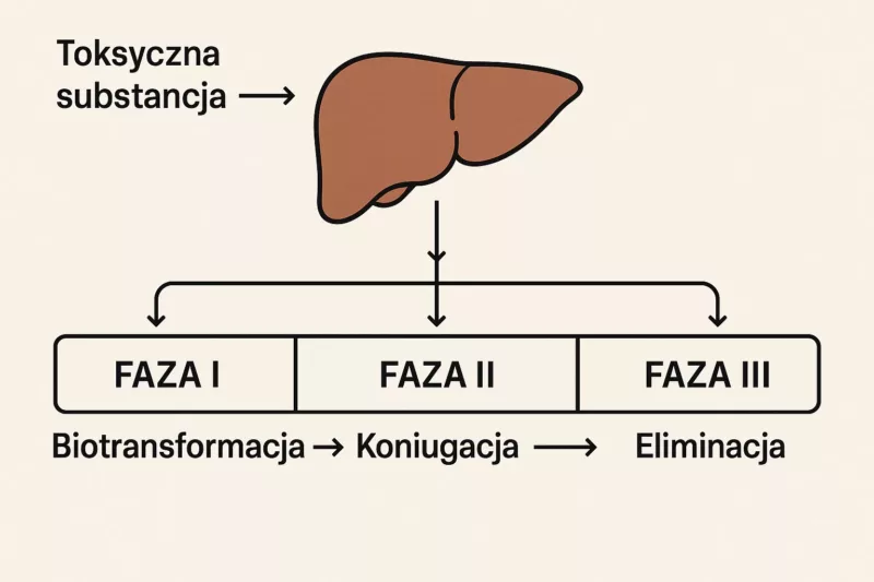 Trzy fazy detoksykacji w wątrobie