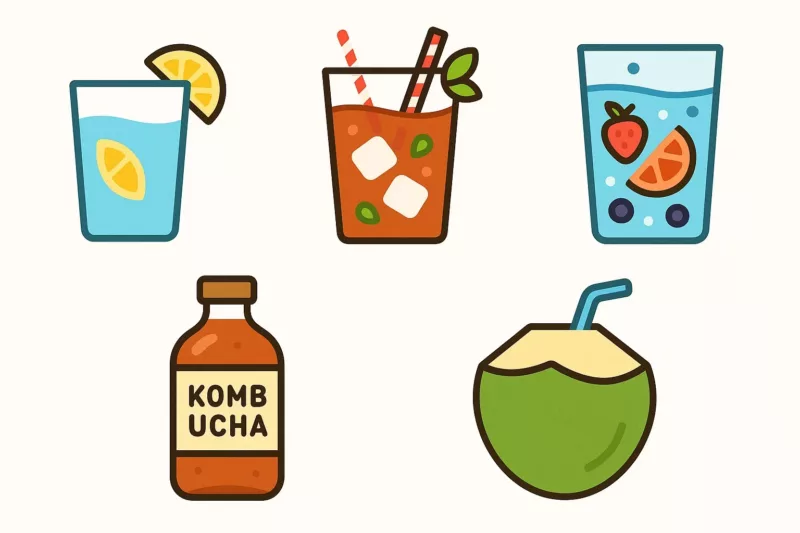 Zdrowe alternatywy dla napojów light: woda z cytryną, herbata mrożona i inne naturalne opcje