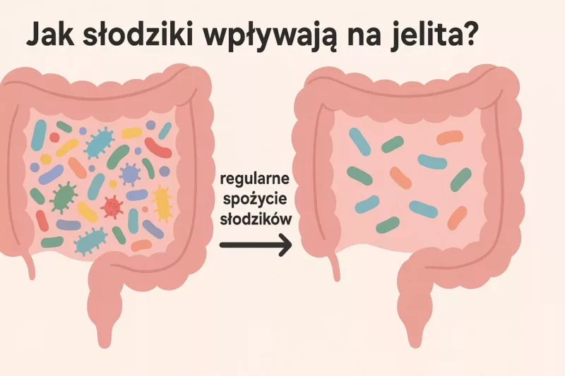 Porównanie mikroflory jelitowej przed i po regularnym spożywaniu słodzików sztucznych