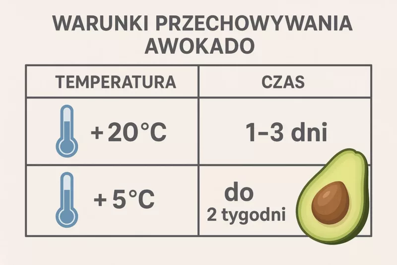 Warunki przechowywania awokado – temperatura i czas