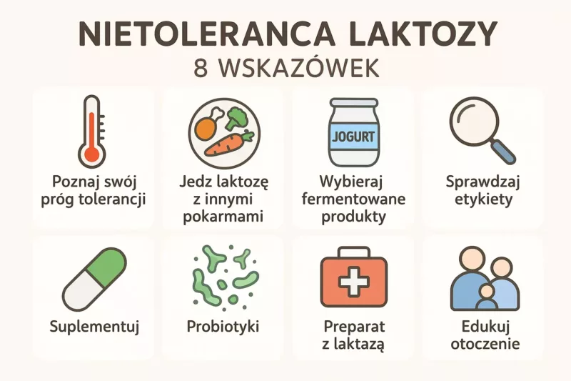 8 praktycznych porad dla osób z nietolerancją laktozy