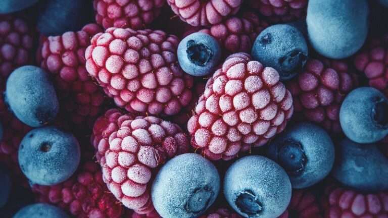 zamrożone borówki mrożonki zdrowe