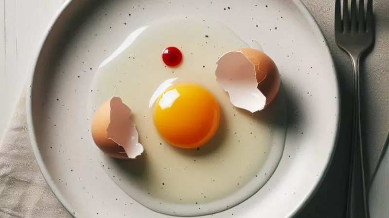 Czy można jeść jajka z krwią?