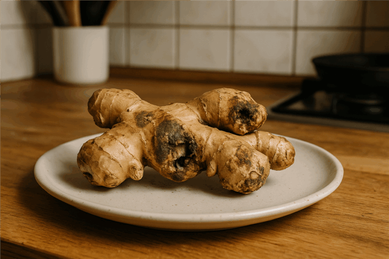 zepsuty imbir w kuchni