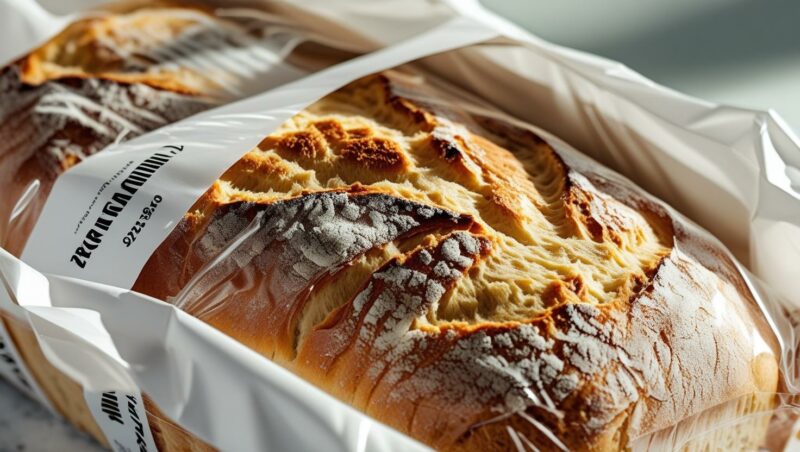 Zamrożony produkt spożywczy z wyraźnie oznaczoną datą przydatności do spożycia