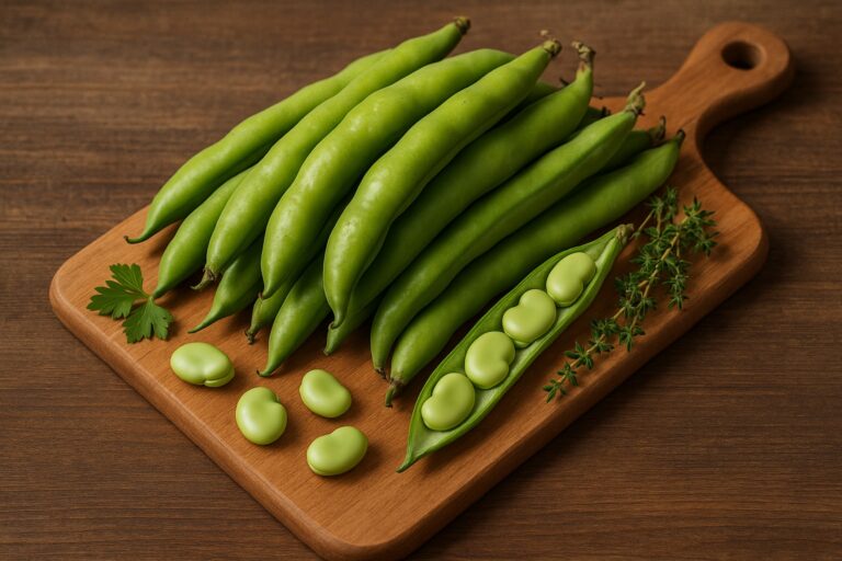 Świeży bób w strąkach - zdrowe warzywo strąkowe bogate w białko