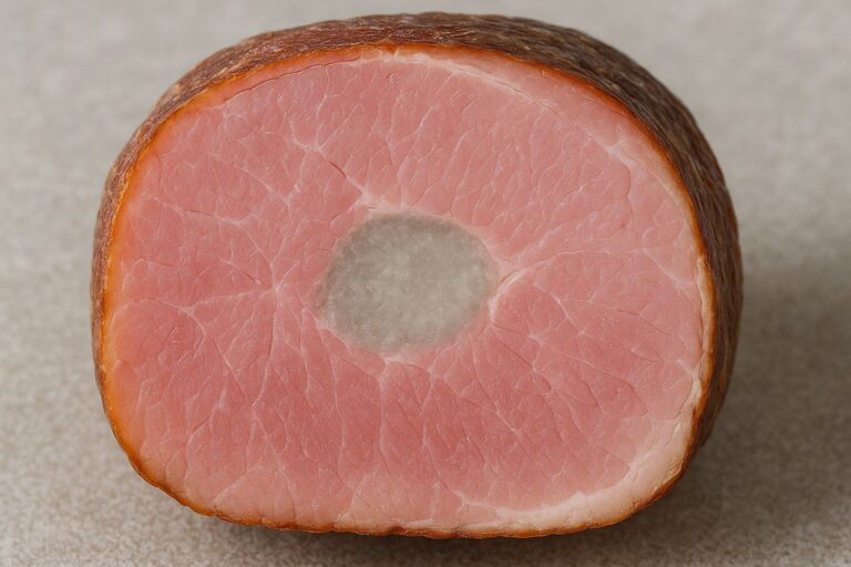 Szare oczko w szynce i kiełbasie- czy można jeść i co oznacza?