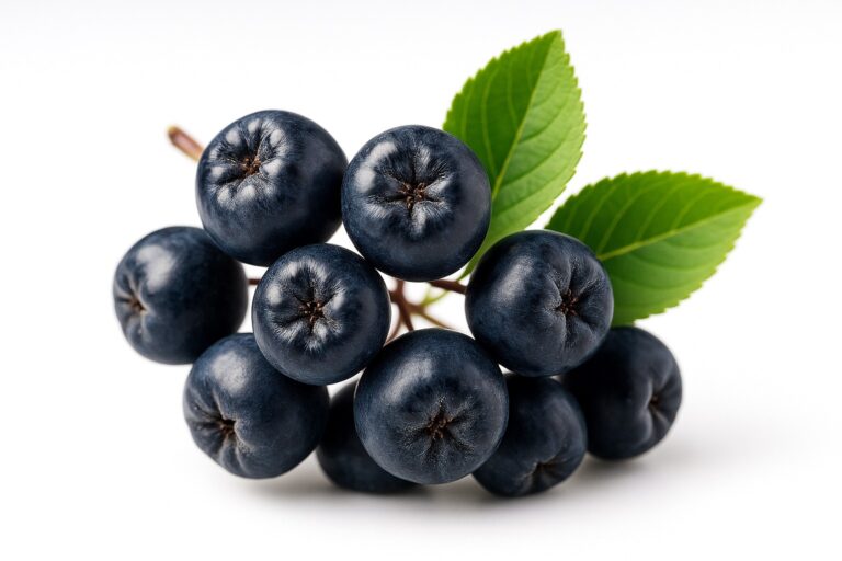 Świeże owoce aronii czarnoowocowej - naturalne źródło antyoksydantów