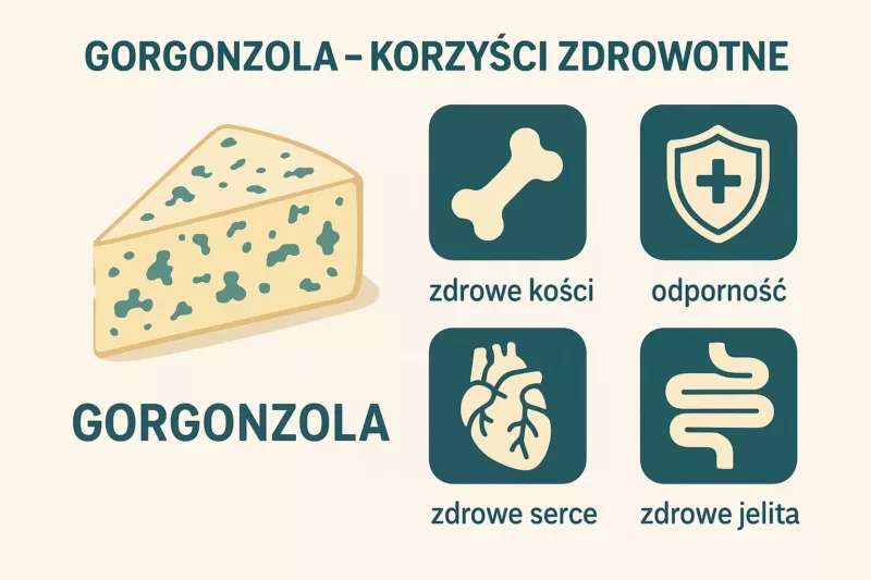 Właściwości zdrowotne gorgonzoli witaminy minerały korzyści organizm