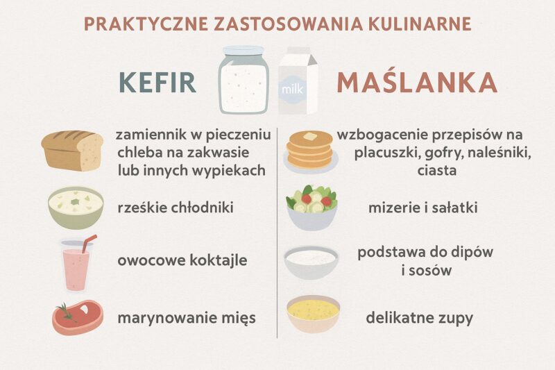zastosowanie kefiru i maślanki