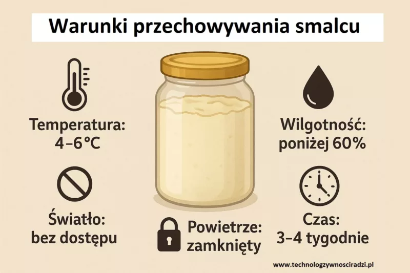 warunki przechowywania smalcu