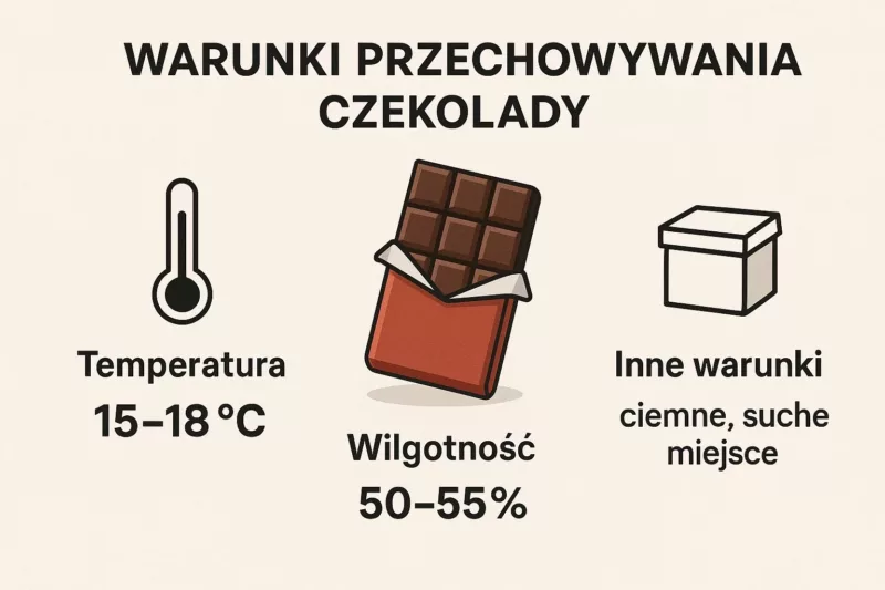 Optymalne warunki przechowywania czekolady - temperatura, wilgotność i światło