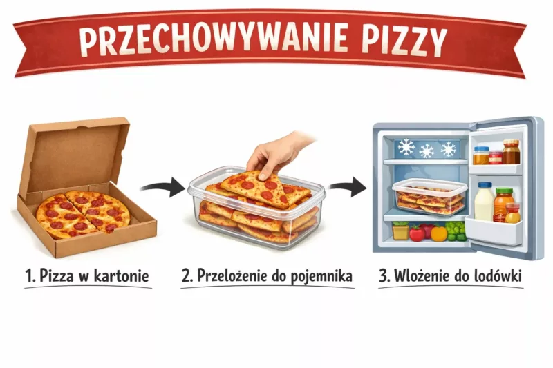 Instrukcja krok po kroku jak prawidłowo przechowywać pizzę w lodówce