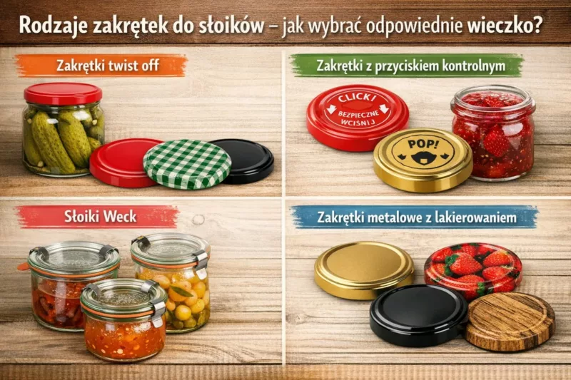 Rodzaje zakrętek do słoików - jak wybrać odpowiednie wieczko?