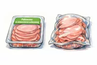 Porównanie opakowania MAP z bombażem - różnice w wyglądzie opakowań wędlin