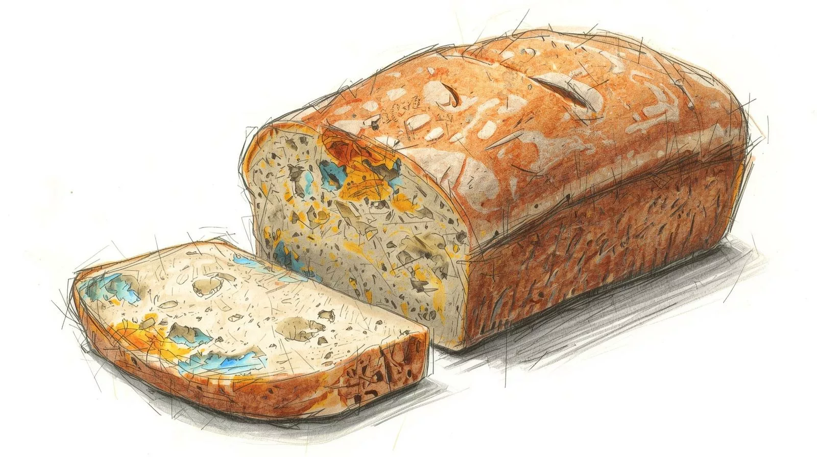 Pleśń na chlebie - zielony nalot na powierzchni bochenka.